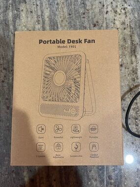 Portable Desk Fan F491 - Kraft Box